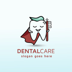 modern pediatric dental logo design