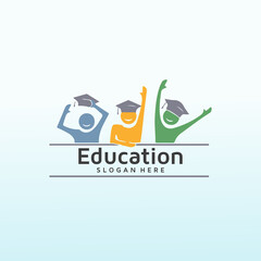 online course with small group coaching for study skills logo design