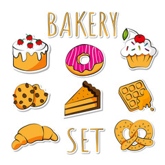 fresh baked goods stickers pack