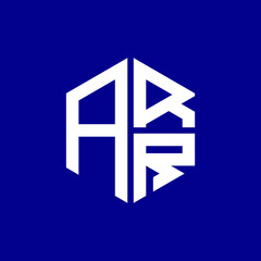 Obraz premium ARR logo ARR icon ARR vector ARR monogram ARR letter ARR minimalist ARR triangle ARR hexagon Circle Unique modern flat abstract logo design 