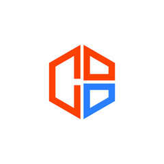 COO logo COO icon COO vector COO monogram COO letter COO minimalist COO triangle COO hexagon Circle Unique modern flat abstract logo design 