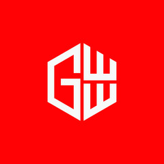 GWW logo GWW icon GWW vector GWW monogram GWW letter GWW minimalist GWW triangle GWW hexagon Circle Unique modern flat abstract logo design 