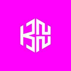 KNN logo KNN icon KNN vector KNN monogram KNN letter KNN minimalist KNN triangle KNN hexagon Circle Unique modern flat abstract logo design 