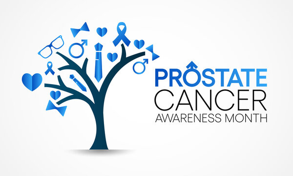 Prostate Cancer awareness month is observed every year during September, it is marked by an uncontrolled (malignant) growth of cells in the prostate gland. Vector illustration