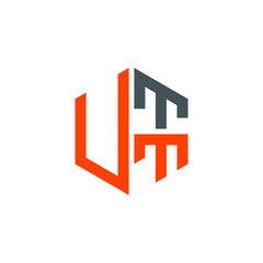 UTT logo UTT icon UTT vector UTT monogram UTT letter UTT minimalist UTT triangle UTT hexagon Circle Unique modern flat abstract logo design 