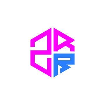 ZRR logo ZRR icon ZRR vector ZRR monogram ZRR letter ZRR minimalist ZRR triangle ZRR hexagon Circle Unique modern flat abstract logo design 
