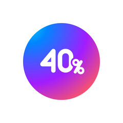40% - Sticker