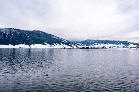 Winter lake view - Aegeri, Switzerland