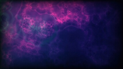 Space Flight Into A Star Field In Galaxy Clouds And Lightning Nebula