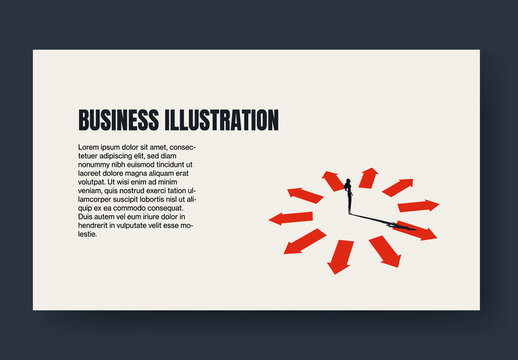 Businesswoman Decision Blog Post Layout