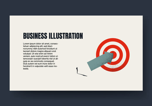 Businesswoman Hitting Goal Blog Post Layout