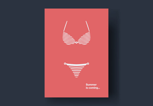 Summer Bikini Card Layout