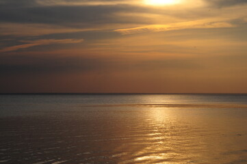 sunset over the sea