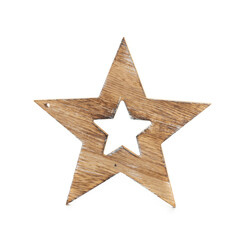 Christmas star isolated on a white background.