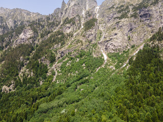 Aerial view of Rila Mountain near Kirilova Polyana (Cyril meadow), Bulgaria
