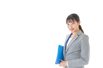 書類を持つビジネスウーマン