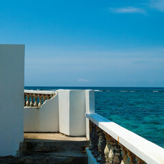 Fototapeta na wymiar terrace overlooking the sea