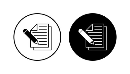 Note icon set. notepad icon vector