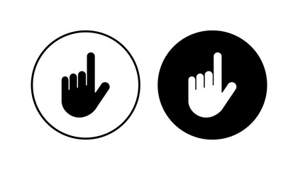 Hand cursor icon set. cursor icon vector. hand cursor icon click