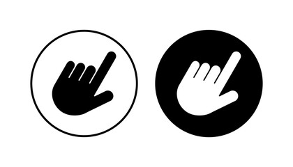 Hand click icon set. pointer icon vector. hand cursor icon vector