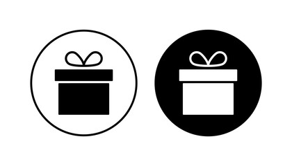 Gift icon set. gift vector icon. birthday gift