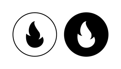 Fire icon set. fire vector icon