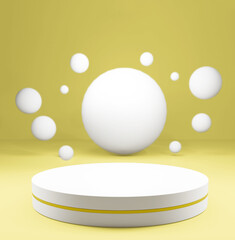 product display stand round shape modern premium for mockup