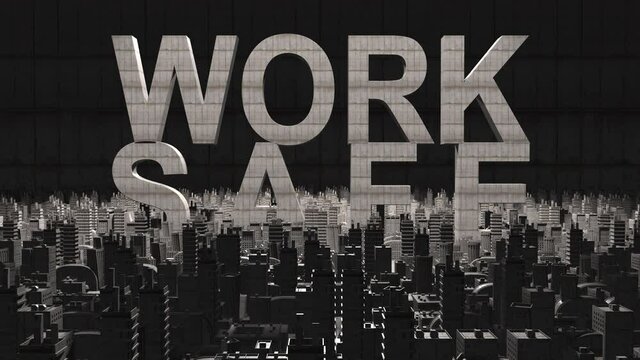 Work safe title health and safety (WHS) (HSE) (OSH) welfare in the workplace