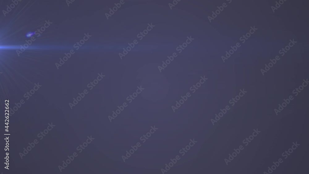 Poster animation of weak beam of light and weak spot of white light moving on dark background