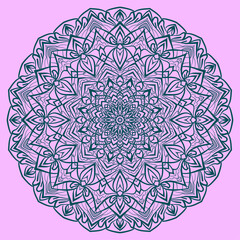Mandala art circular trippy round decorative design for web or print element