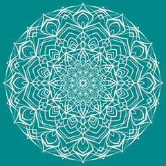 Mandala art circular trippy round decorative design for web or print element