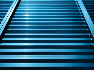 Obraz premium ステンレスのルーバーのテクスチャ素材_b_02