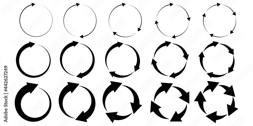 Poster cursor arrow icon set. forward icon. recycle icon set. simple design. vector illustration. stock ima