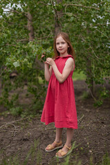 little girl in the park