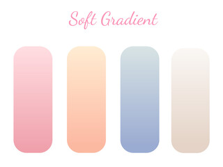 Gradient Colors, soft color palette, pastel color
