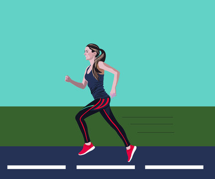 Woman Running