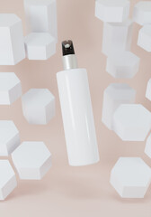 A spray tube for medicine or cosmetics.