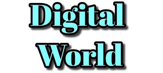 e commerce word digital world 3d illustration 
