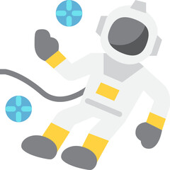 astronaut flat icon