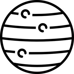 jupiter outline icon © tulpahn