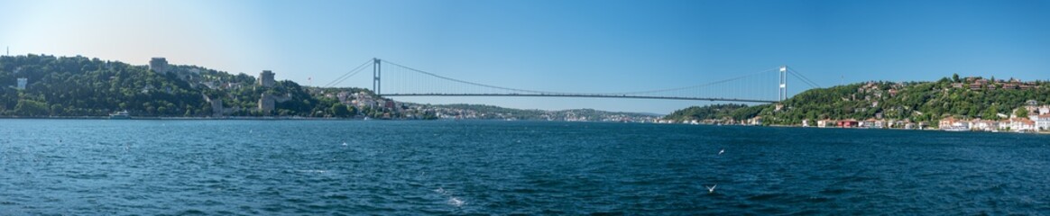 Istanbul - Turkey - 07.16.2021: Bosphorus Bridge