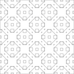 Vector geometric pattern. Repeating elements stylish background abstract ornament for wallpapers and 

backgrounds. Black and white colors 