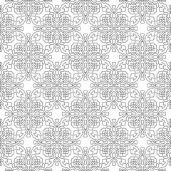 Vector geometric pattern. Repeating elements stylish background abstract ornament for wallpapers and 

backgrounds. Black and white colors 