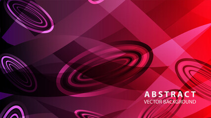 Abstract colorful oval background with gradient color - vector