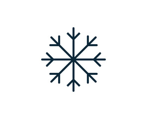 Snowflake premium line icon. Simple high quality pictogram. Modern outline style icons. Stroke vector illustration on a white background. 