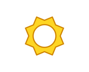 Sun premium line icon. Simple high quality pictogram. Modern outline style icons. Stroke vector illustration on a white background. 