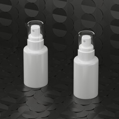 A spray tube for medicine or cosmetics.