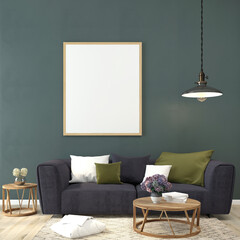 The living room is decorated with chairs, sofaand picture frames.