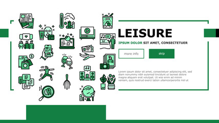 Womens Leisure Time Landing Header Vector. Karaoke And Yoga, Massage And Spa, Reading Books And Listening Music, Shopping And Journey Leisure Illustration