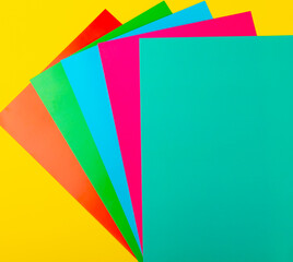 multi-colored colored paper for creativity